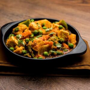 sabzi kadai mit reis
