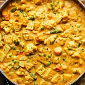 sabzi korma mit reis